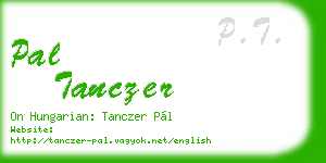 pal tanczer business card